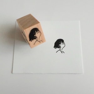 【MA7 stamp】戴耳環的文子 MNS-090