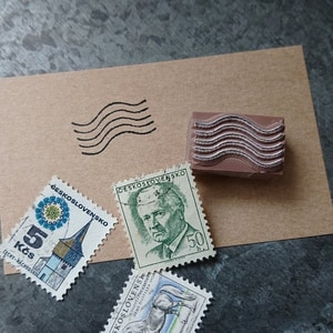 【MA7 stamp】郵戳印章 波浪 MNS-097