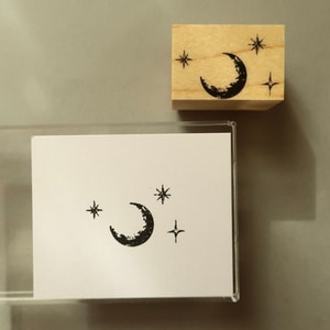 【MA7 stamp】Crescent moon MNS-164