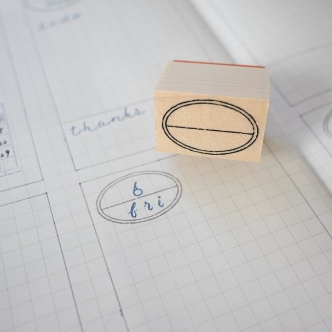 【MA7 stamp】橢圓日期標籤 MNS-189