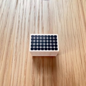 【MA7 stamp】窗格格紋黑 MNS-202