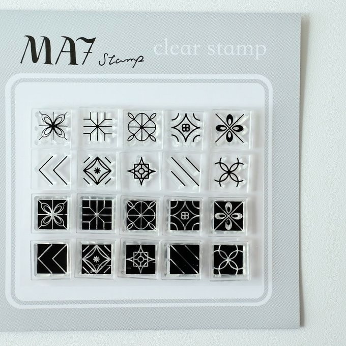 【MA7 stamp】磁磚透明印章 MNS-221