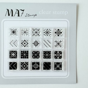 【MA7 stamp】磁磚透明印章 MNS-221
