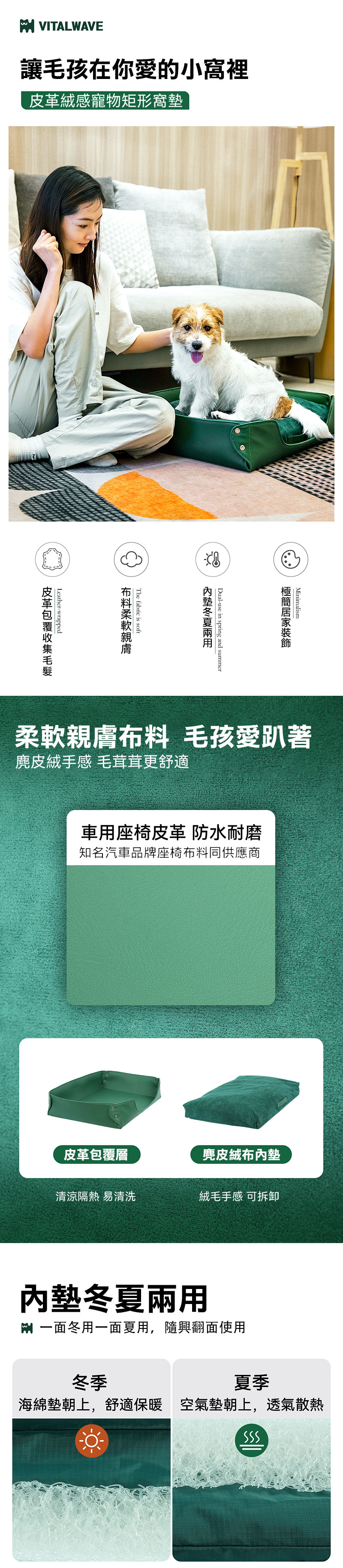 皮革絨感寵物矩形窩墊_台版_01