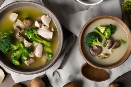 花椰菜香菇雞湯 - 狗狗的秋天進補湯品 花椰菜香菇雞湯 - 狗狗的秋天進補湯品