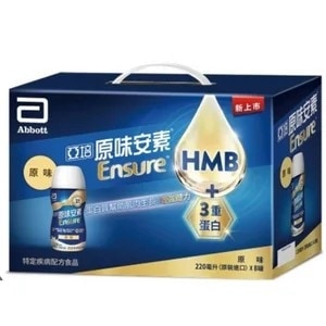 亞培 安素原味即飲隨身瓶禮盒 HMB升級配方 220ml x 8入
